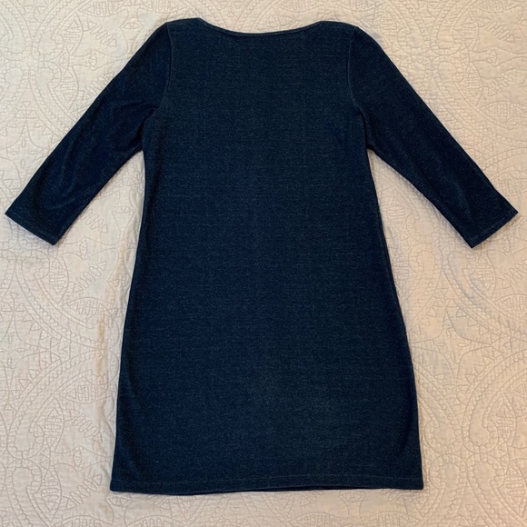 Old Navy | Solid Blue Sheath Dress - Picture 2 of 3